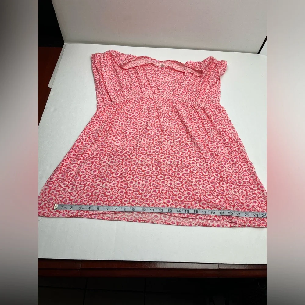Raisins Juniors Jali‎ Caftan Swim Cover Pink Coral SZ XL Coastal Summer NWOT